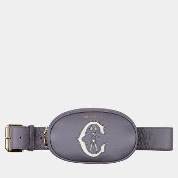 Pre Owned Charriol Storm Grey Leather MARIE OLGA Belt Bag