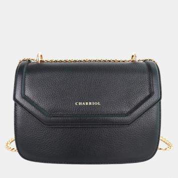 Pre Owned Charriol Black Leather Twilight Handbag
