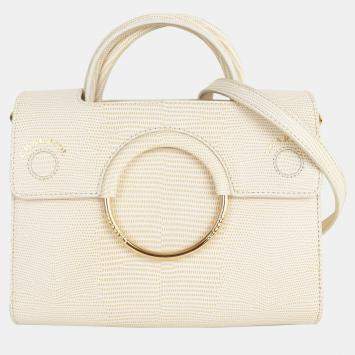 Pre Owned Charriol Beige Leather Chameleon Handbag