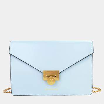 Pre Owned Charriol Blue Leather TWIST Handbag