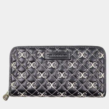 Pre Owned Charriol Black / Beige Leather Quilted Purses