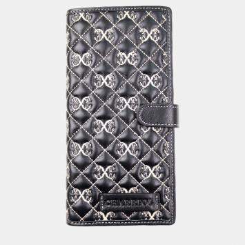 Pre Owned Charriol Black / Beige Leather Quilted Purses