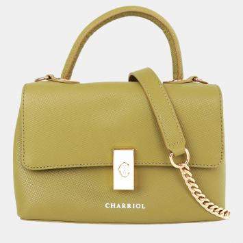 Pre Owned Charriol Grey Leather LE REVE Handbag