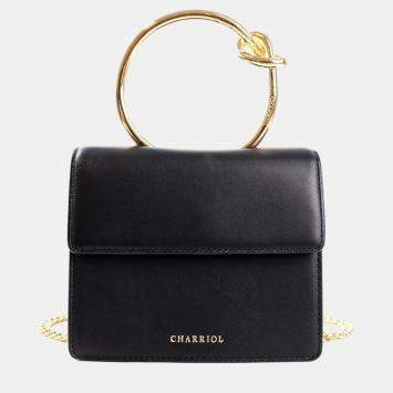 Pre Owned Charriol Black Leather ZENITUDE Handbag