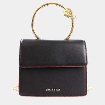 Pre Owned Charriol Black Leather ZENITUDE Handbag