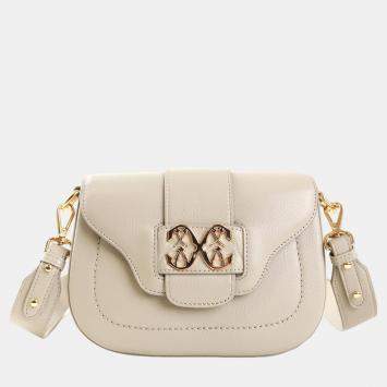 Pre Owned Charriol Cream Leather MARIE OLGA Crossbody