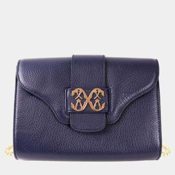 Pre Owned Charriol Dark blue Leather MARIE OLGA Crossbody
