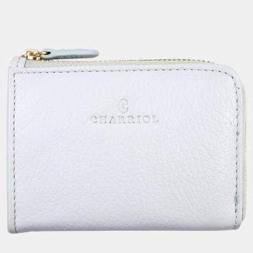 Pre Owned Charriol Grey Leather  Wallet