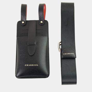 Pre Owned Charriol Black / Orange Leather  Mobile Accessories