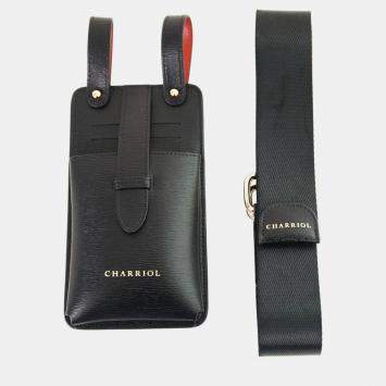 Pre Owned Charriol Black / Orange Leather  Mobile Accessories