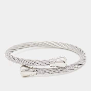 Pre Owned Charriol Silver Twisted Cable Celtic Bracelet