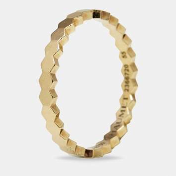 Pre Owned Chaumet Bee My Love 18k Yellow Gold Narrow Band Ring Size 55