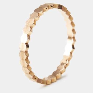 Pre Owned Chaumet Bee My Love 18k Rose Gold Ring Size 57