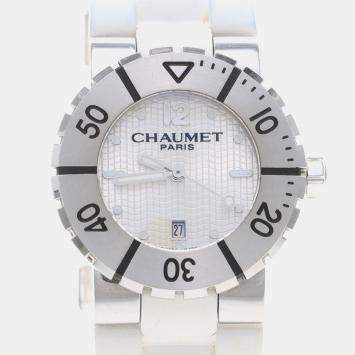Pre Owned Chaumet Class One Quartz Silver Stainless Steel Women's Wristwatch 33 mm