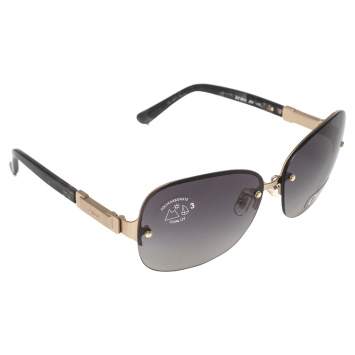 Pre Owned Chloe Black/Gold CL 2215 Gradient Rimless Sunglasses