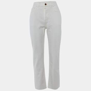 Chloé White Denim Straight Fit jeans S/Waist 27"