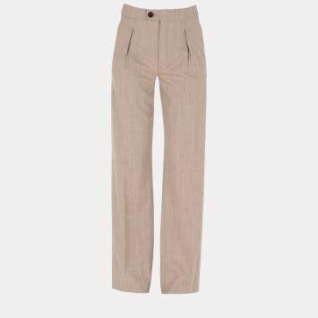 Pre Owned Chloe Virgin Wool Pants 38