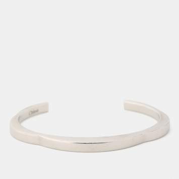 Pre Owned Chloe Silver Tone Open Cuff Bracelet
