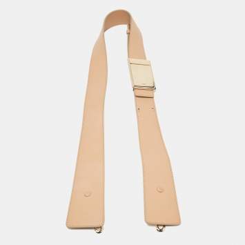 Pre Owned Chloe Beige Leather Adjustable Shoulder Strap