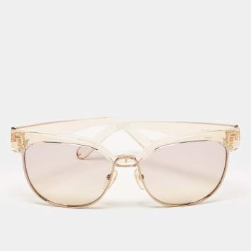 Pre Owned Chloé Beige Gradient CE666S Square Sunglasses