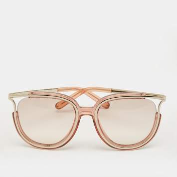 Pre Owned Chloé Pink CE688S Cat Eye Sunglasses
