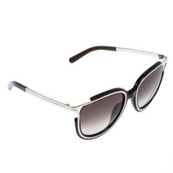 Pre Owned Chloe Gold/Brown Gradient CE688S Square Sunglasses