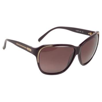 Pre Owned Chloe Burgundy/Burgundy Gradient CL2209 Oversized Sunglasses