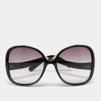 Pre Owned Chloe Black / Purple Gradient CE714S Oversized Sunglasses