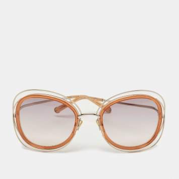Pre Owned Chloé Brown CE123S Carlina Oversized Sunglasses