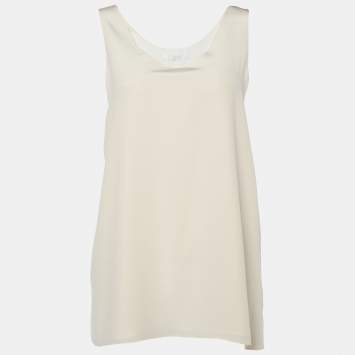 Pre Owned Chloé Light Pink Silk Tank Top S