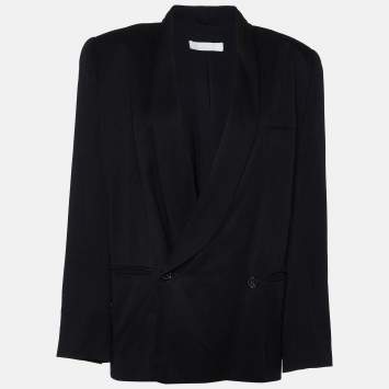 Pre Owned Chloe Black Double Breasted Blazer S