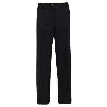 Pre Owned Chloe Black Wool Wide Leg Trousers L