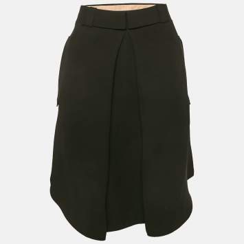 Chloé Black Silk Pleated Short Skirt L