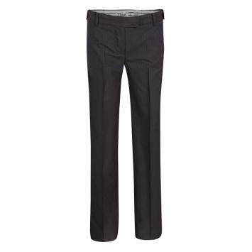Pre Owned Chloe Brown and Navy Blue Striped Flared Pants S