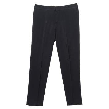 Pre Owned Chloe Black Crepe Formal Pants S