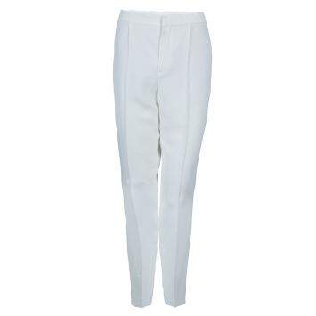 Pre Owned Chloe Off White Tailored Trousers M