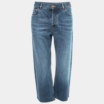 Pre Owned Chloe Blue Denim Straight-Leg Semeru Jeans M Waist 29"