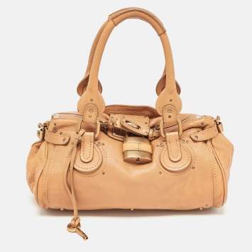 Pre Owned Chloe Brown Leather Medium Paddington Satchel