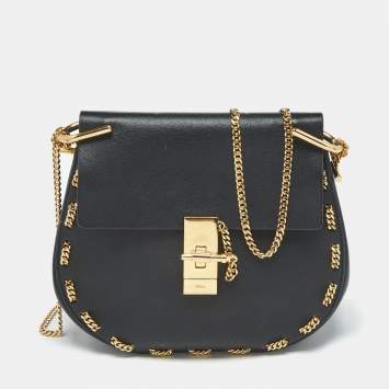 【送料&関税込】ChloAC paraty Shoulder Bag Chloe Black Leather Large Paraty Shoulder Bag Chloe | TLC