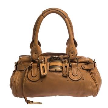 Pre Owned Chloe Tan Leather Medium Paddington Satchel
