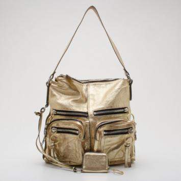 Pre Owned Chloe Metallic Gold Large Shoulder Bag