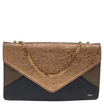 Pre Owned Chloe Multicolor Leather Wallet on Chain Clutch