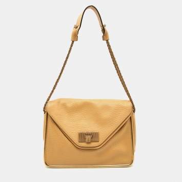 Pre Owned Chloe Beige Leather Medium Sally Shoulder Bag