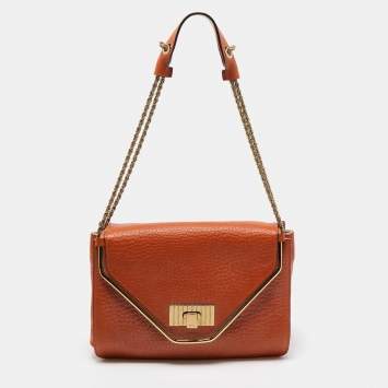 Pre Owned Chloe Brown Leather Medium Sally Shoulder Bag