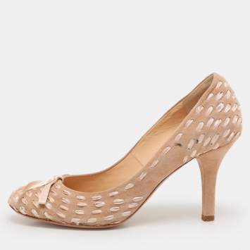 Chloe ホラ アンクルフツ CHC25S07EPK 20P 275 Central Chloe Pump Black Woven