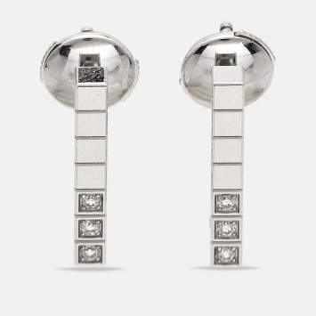 Chopard Ice Cube Diamonds 18k White Gold Earrings