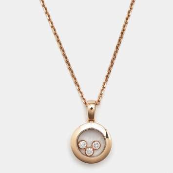 Chopard Happy Diamonds Icon Diamonds 18k Rose Gold Necklace