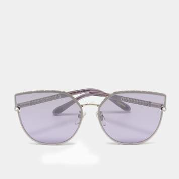 Chopard Purple SCHF 78S Crystals Cat Eye Sunglasses