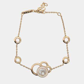 Pre Owned Chopard 18K Rose Gold and DiamondHappy Dreams Bracelet