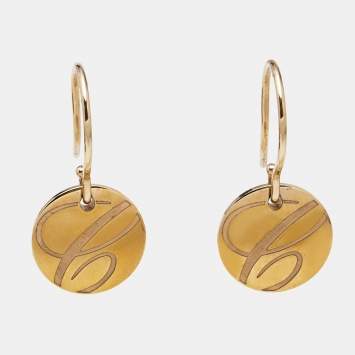 Pre Owned Chopard Chopardissimo 18k Yellow Gold Earrings